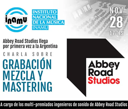 Inamu presenta Abbey Road Studios: Capacitacin sobre grabacin, mezcla y mastering.